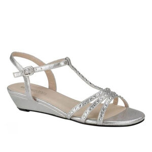 Women's Benjamin Walk Sandals, Silver, Size 5M